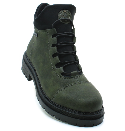RIEKER Y3163-54 green, dámská zimní obuv vel.38