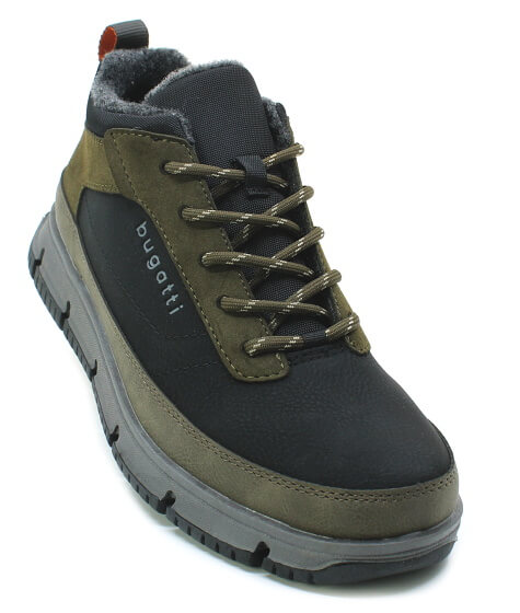 Bugatti 345-AC235-5500 1071 black/dark green, pánská zimní obuv