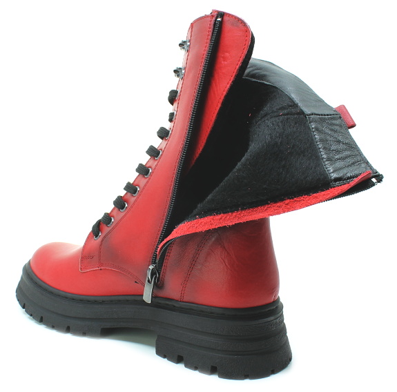 KLOP 248 K-148 red, dámské polokozačky