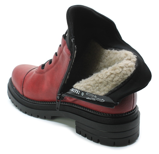 RIEKER Y3163-36 red, dámská zimní obuv