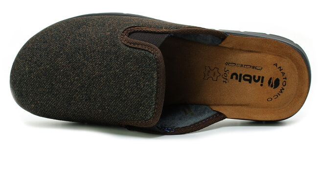 INBLU BG000059 dark brown, pánské domácí pantofle vel.41