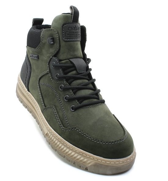 RIEKER 38554-54 green, pánská kotníková obuv 