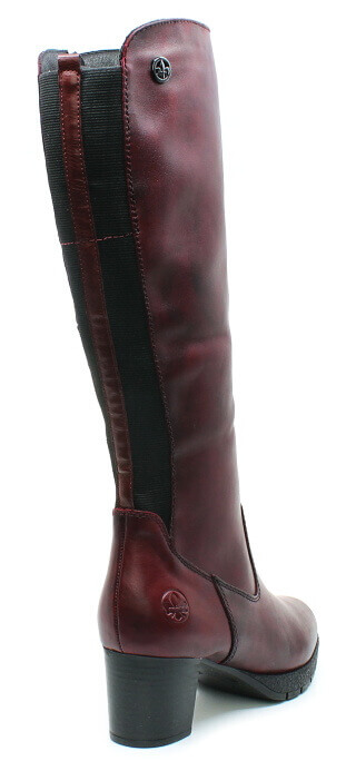 RIEKER 77684-35 red, dámské kozačky vel.41