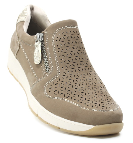 JANA 8-24765-46 341 taupe, dámské polobotky vel.39