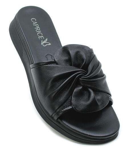 CAPRICE 9-27208-46 022 black nappa, dámské pantofle