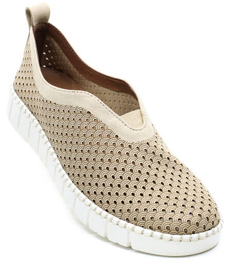 JANA 8-24560-46 400 beige, dámské mokasíny vel.38