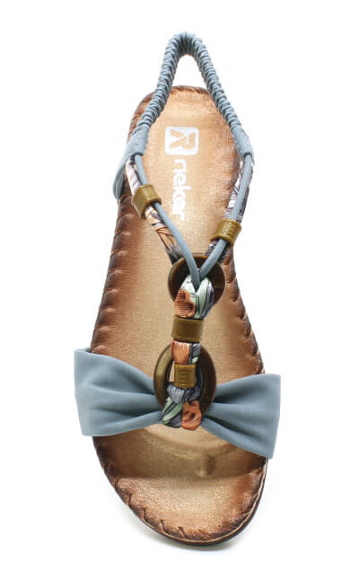 RIEKER V7568-14 blue, dámské sandály vel.43