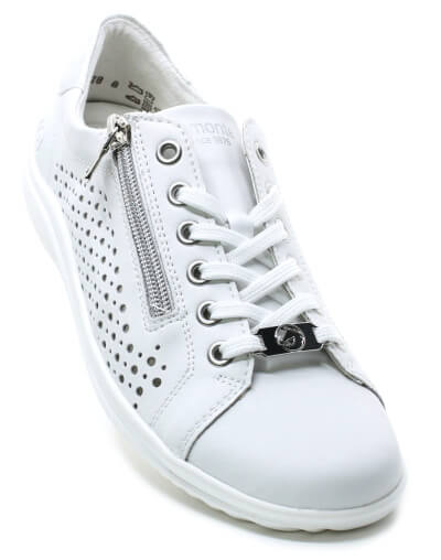 REMONTE D1E08-80 white kombi, dámské polobotky