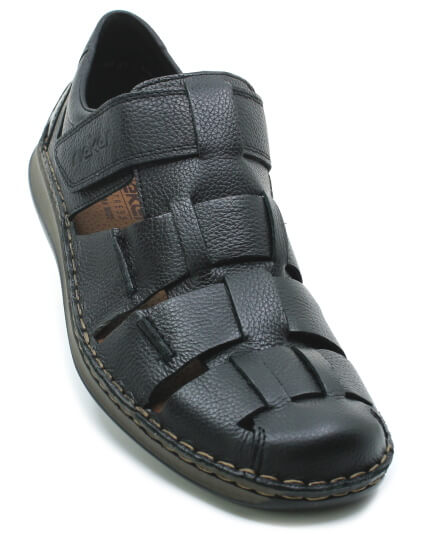 RIEKER 05281-00 black, pánské sandály vel.41