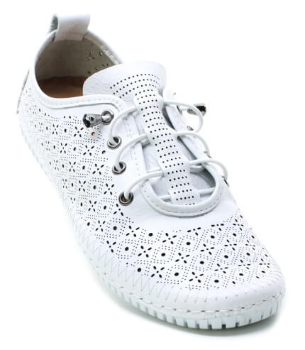 KLOP 032 1654-4 white, dámské polobotky vel.40