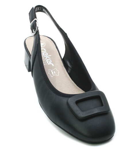 RIEKER 43456-00 black, dámské lodičky