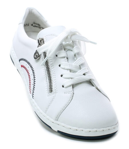 RIEKER 42424-80 white, dámské polobotky vel.41