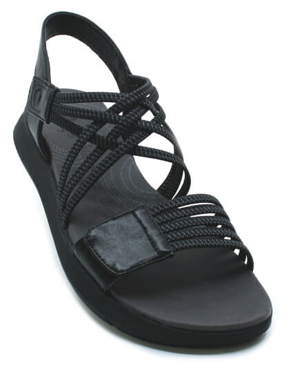 JANA 8-28766-42 001 black, dámské sandály