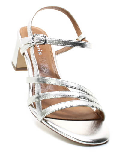 TAMARIS 1-28350-46 957 platinum, dámské sandály vel.40