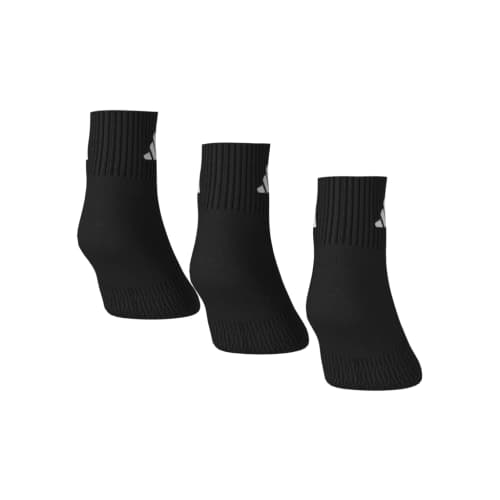 adidas ponožky THIN & LIGHT SPORTSWEAR ANKLE KC9613 black - 3 páry XS - EU 34-36