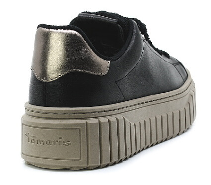 TAMARIS 1-23702-45 098 black comb, dámské polobotky