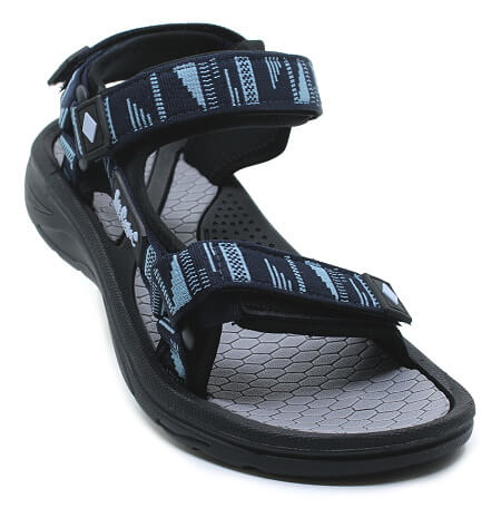 LEE COOPER LCW-26-34-4427L black/blue, juniorské sandály vel.38