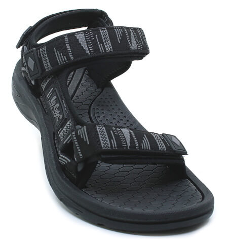 LEE COOPER LCW-26-34-4424M black/grey, pánské sandály