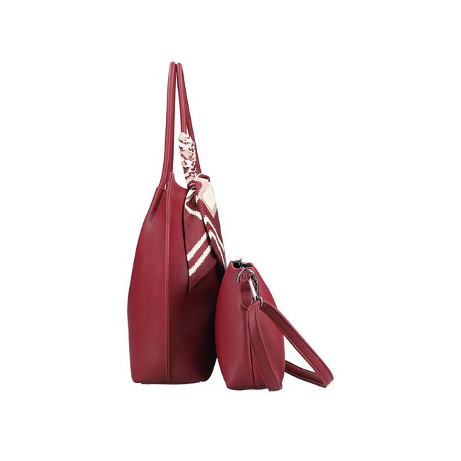 RIEKER H1399-35 burgundy, dámská kabelka