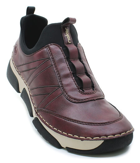 RIEKER 45975-35 red, dámské polobotky vel.37