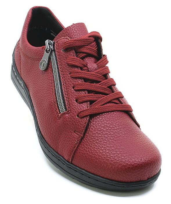 RIEKER 48901-35 red, dámské polobotky vel.38