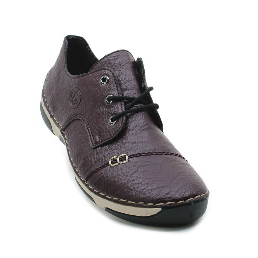 RIEKER 55920-30 red, dámské polobotky