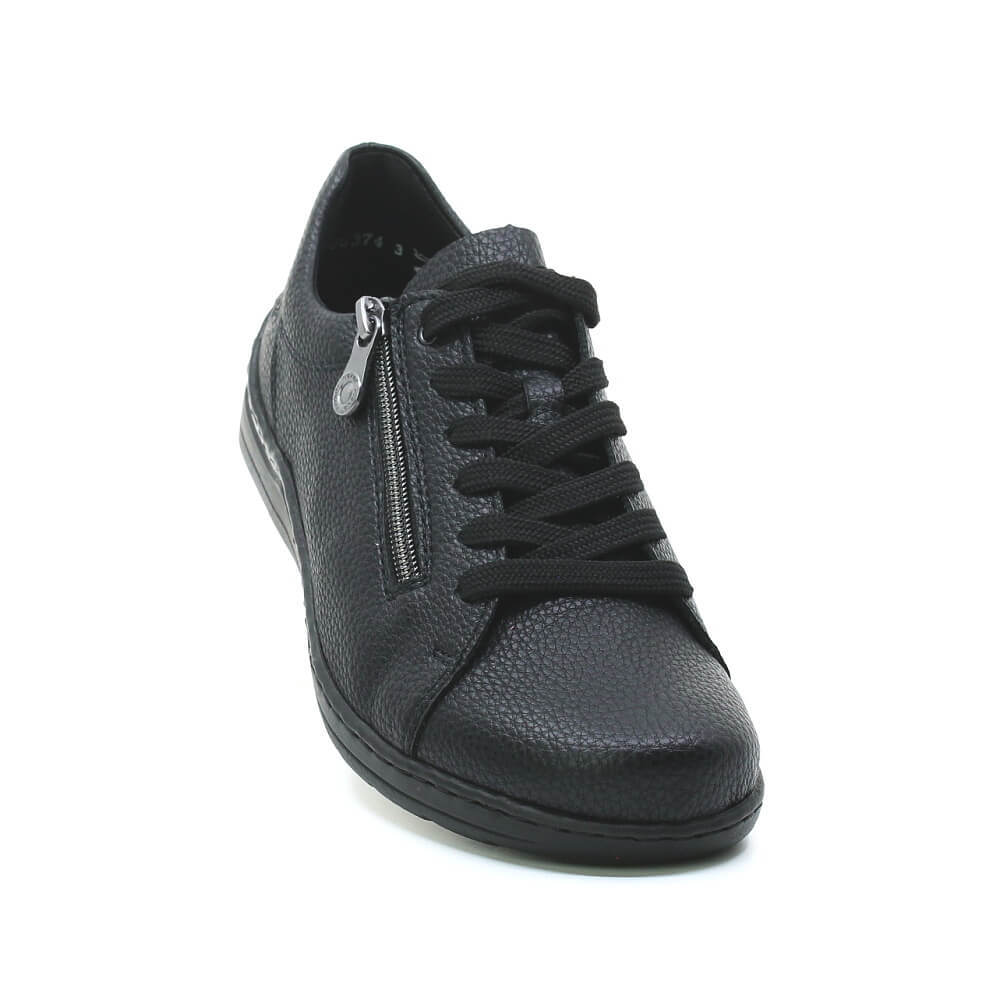 RIEKER 48901-00 black, dámské polobotky