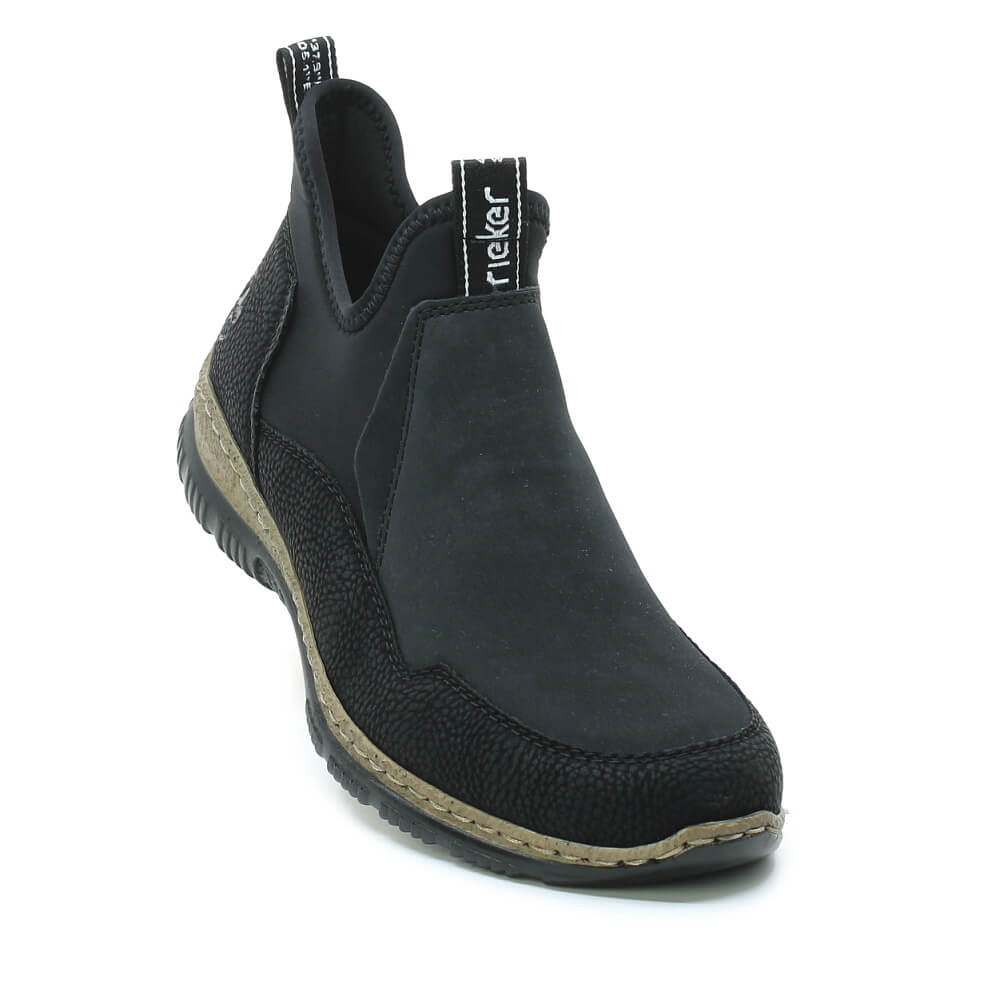 RIEKER N3275-00 black, dámská kotníková obuv vel.39