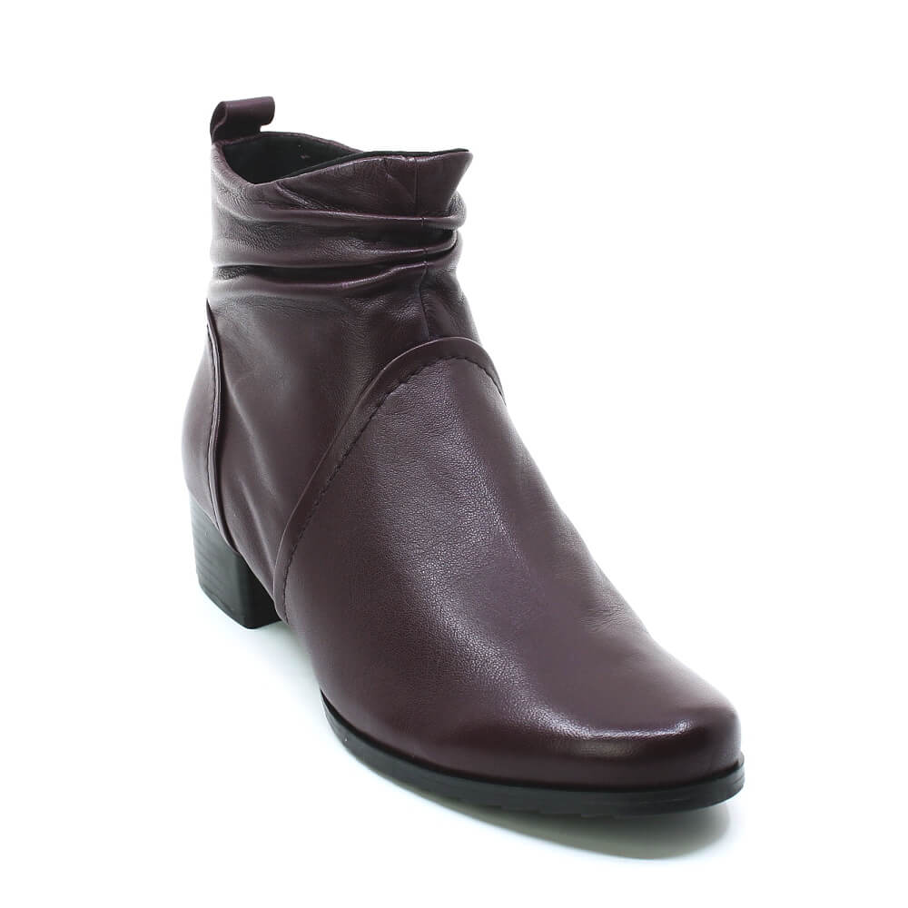CAPRICE 9-25358-41 540 bordeaux nappa, dámská kotníková obuv