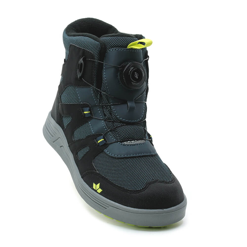 LICO Finström 720655 petrol/schwarz/lemon, dětská zimní obuv 