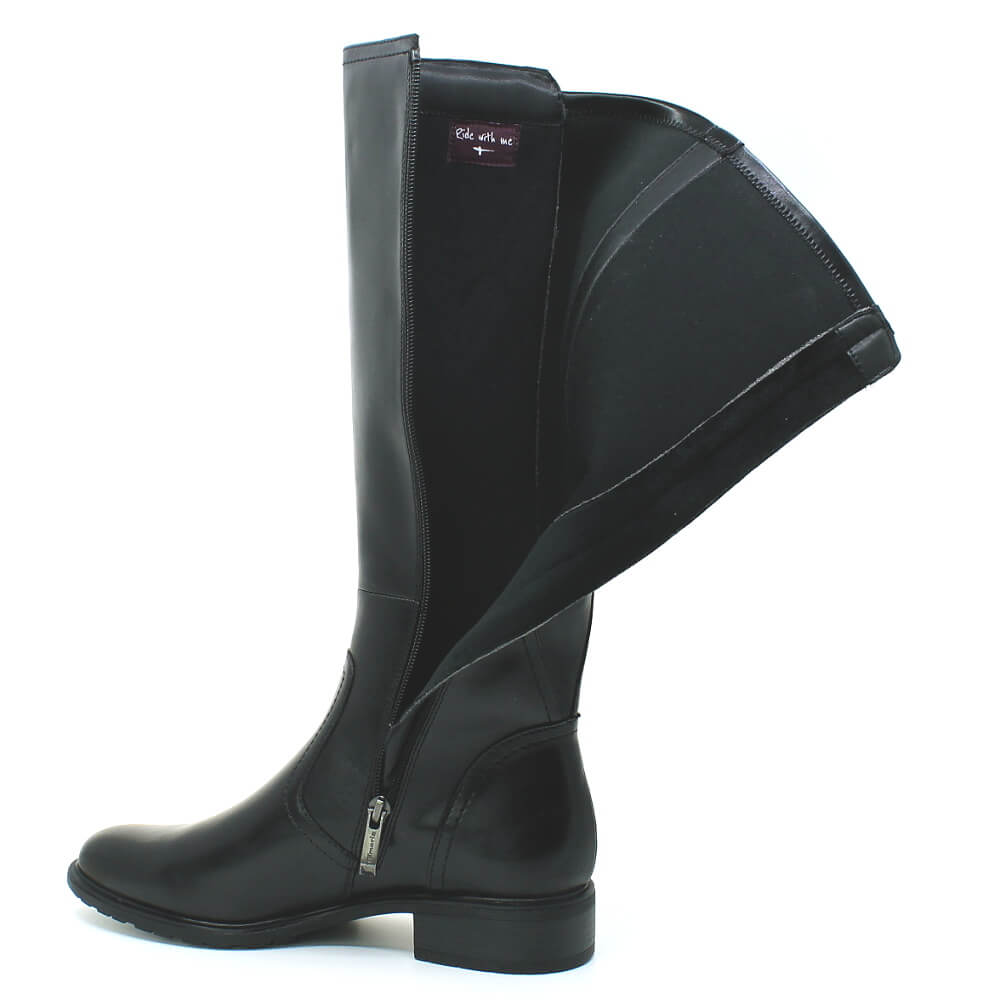 TAMARIS 1-25550-47 001 black, dámské kozačky