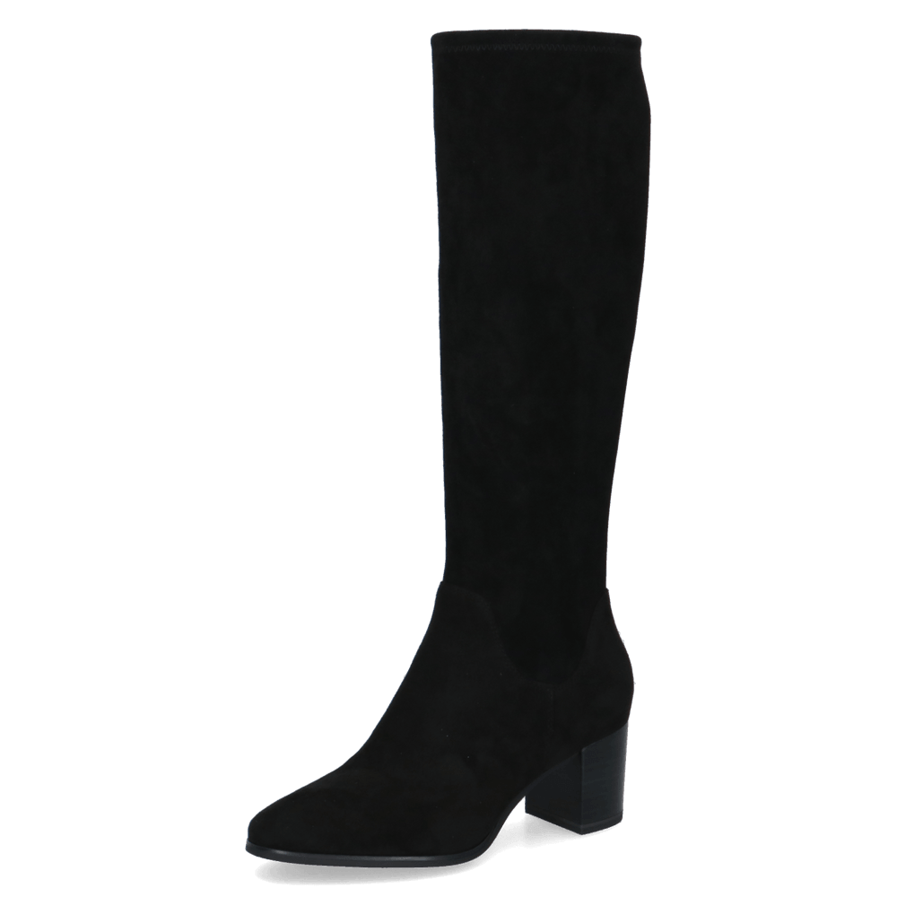 CAPRICE 9-25503-45 044 black stretch, dámské kozačky