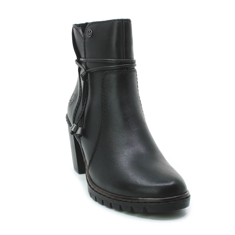 RIEKER Y2567-00 black, dámské polokozačky