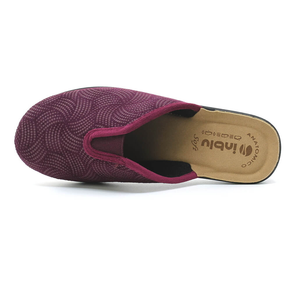 INBLU CF000053 plum, dámská domácí obuv vel.36