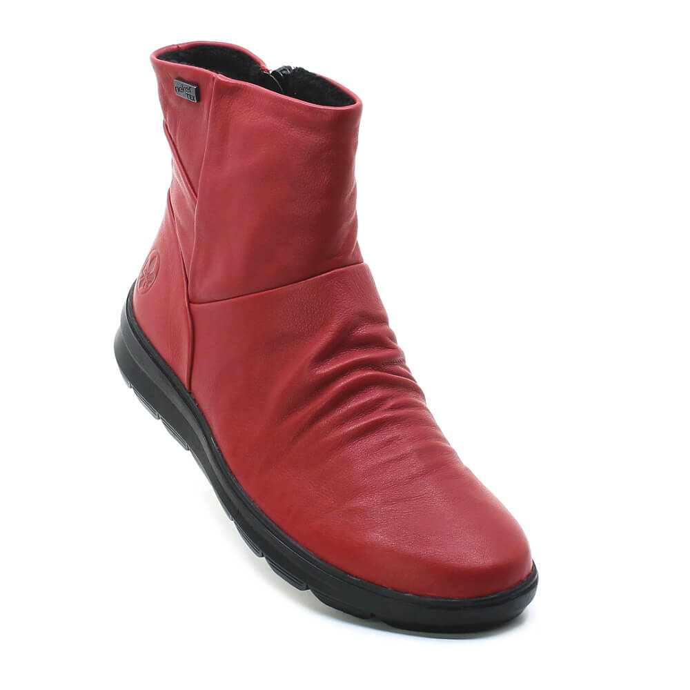 RIEKER Z0066-33 red, dámská kotníková obuv vel.37