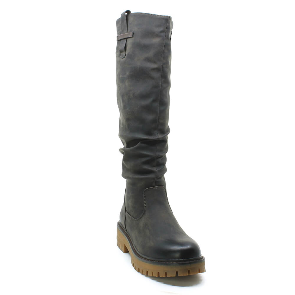 RIEKER 92990-25 brown, dámské kozačky