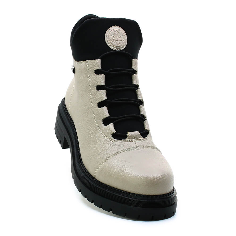 RIEKER Y3163-60 beige, dámská zimní obuv vel.37