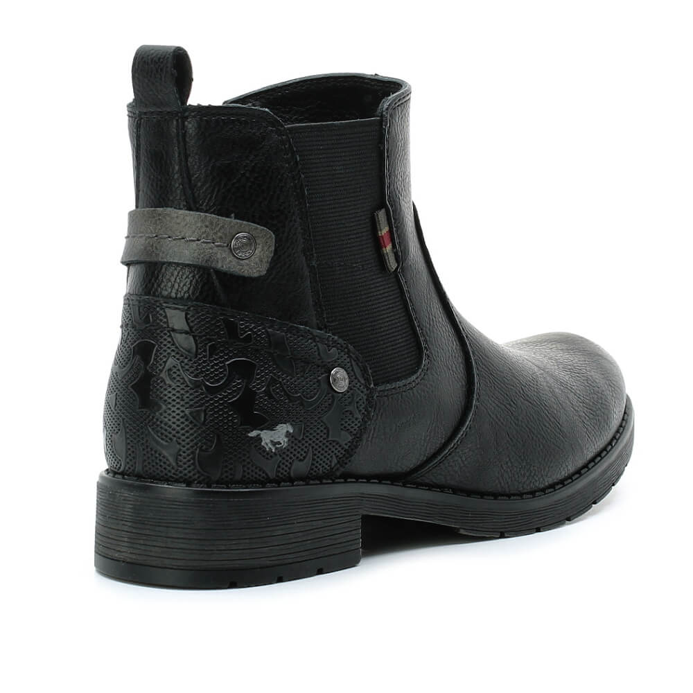 MUSTANG 15M005200200 black, dámská kotníková obuv vel.37