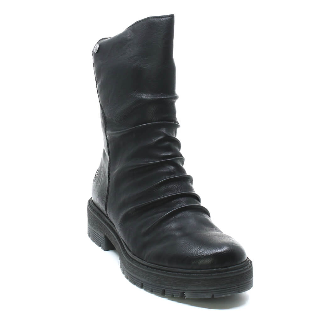 RIEKER 75851-00 black, dámské polokozačky vel.39
