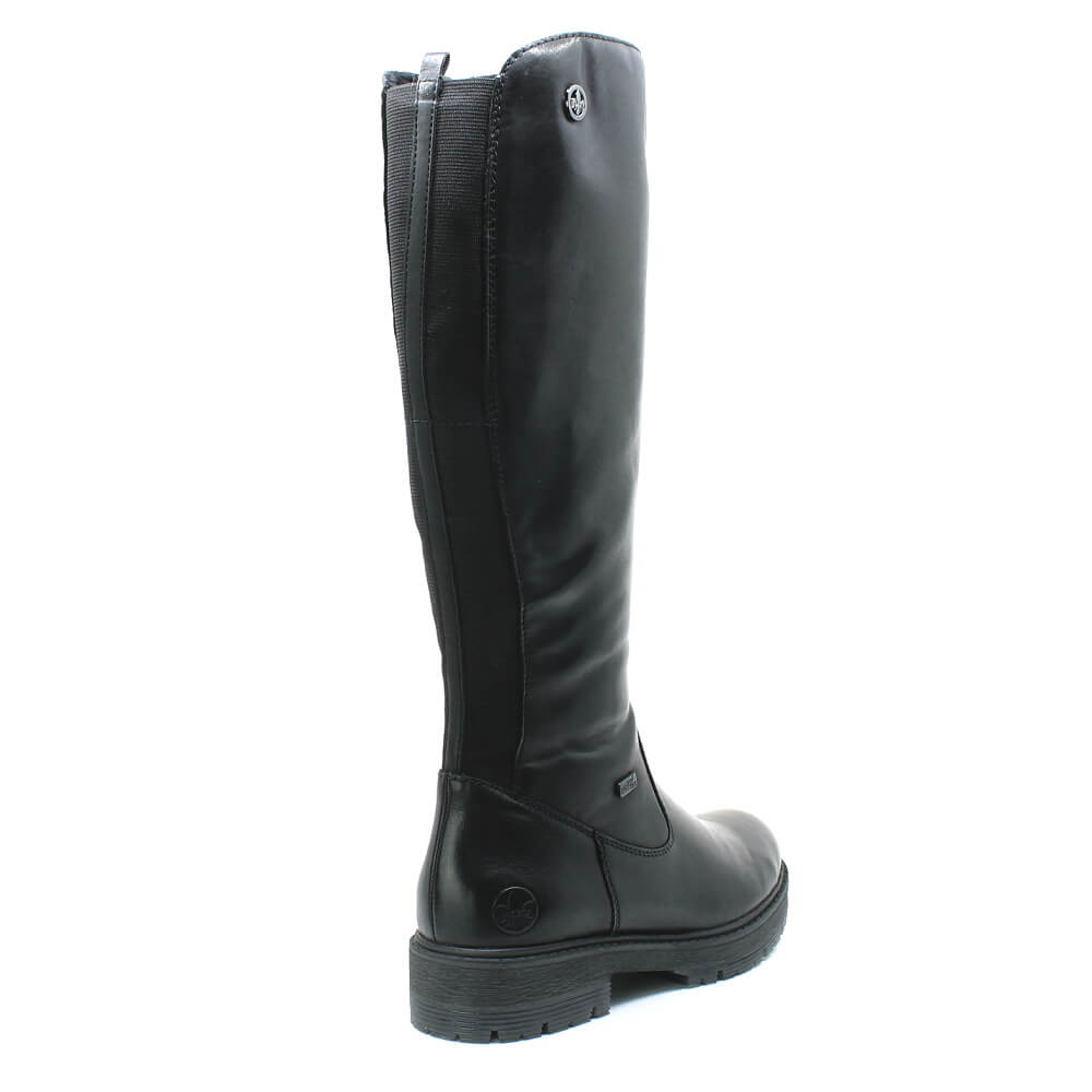 RIEKER 75850-00 black, dámské kozačky 