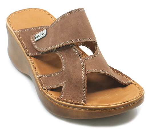 ORTO PLUS 3061-65 hnědé, dámské pantofle