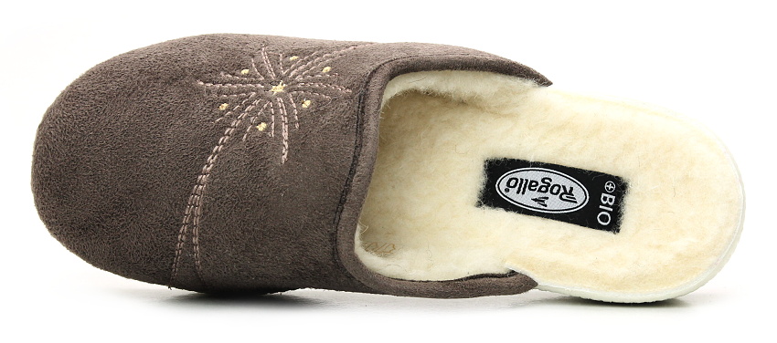 ROGALLO 3360/101 sv. hnědá, dámská domácí obuv vel.40