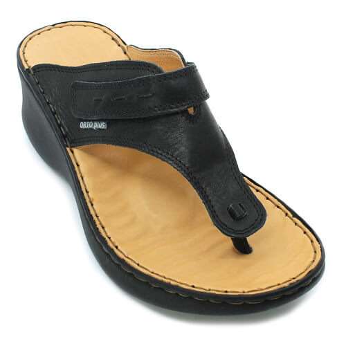 ORTO PLUS 3081-60V černá, dámské žabky vel.40