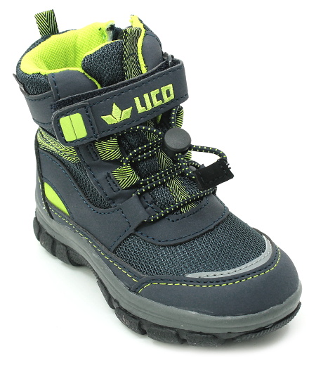 LICO Crumbie 600043 marine/lemon, dětská zimní obuv 