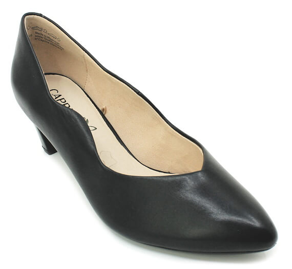 CAPRICE 9-22400-42 black nappa, dámské lodičky vel.6