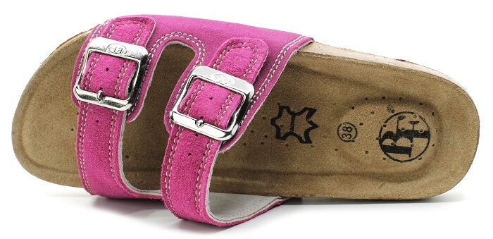 BEST FEET 213-10 růžové, dámské pantofle vel.37