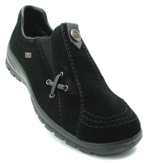 RIEKER L7171-00 black, dámské polobotky
