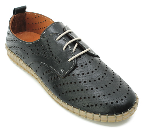 KLOP 301-700 black, dámské polobotky vel.38