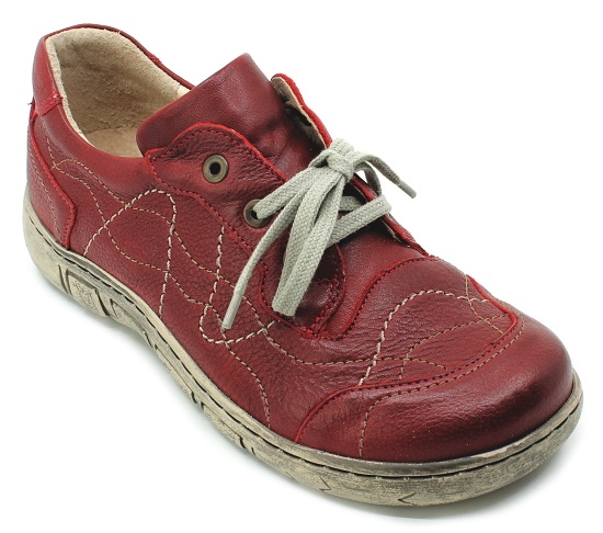 KACPER 2-0155 red, dámské polobotky vel.36