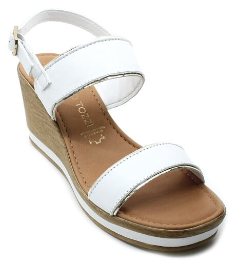 MARCO TOZZI 2-28329-20 white comb, dámské sandály